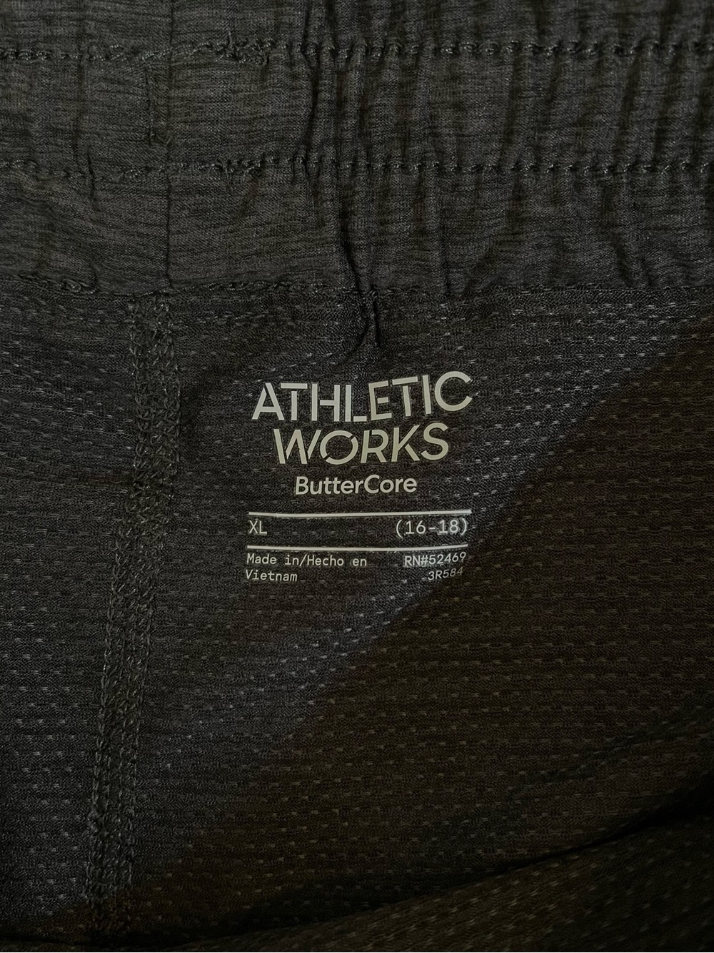 Athletic Works Heather Charcoal Gray Drawstring Skort - Picture 3 of 5